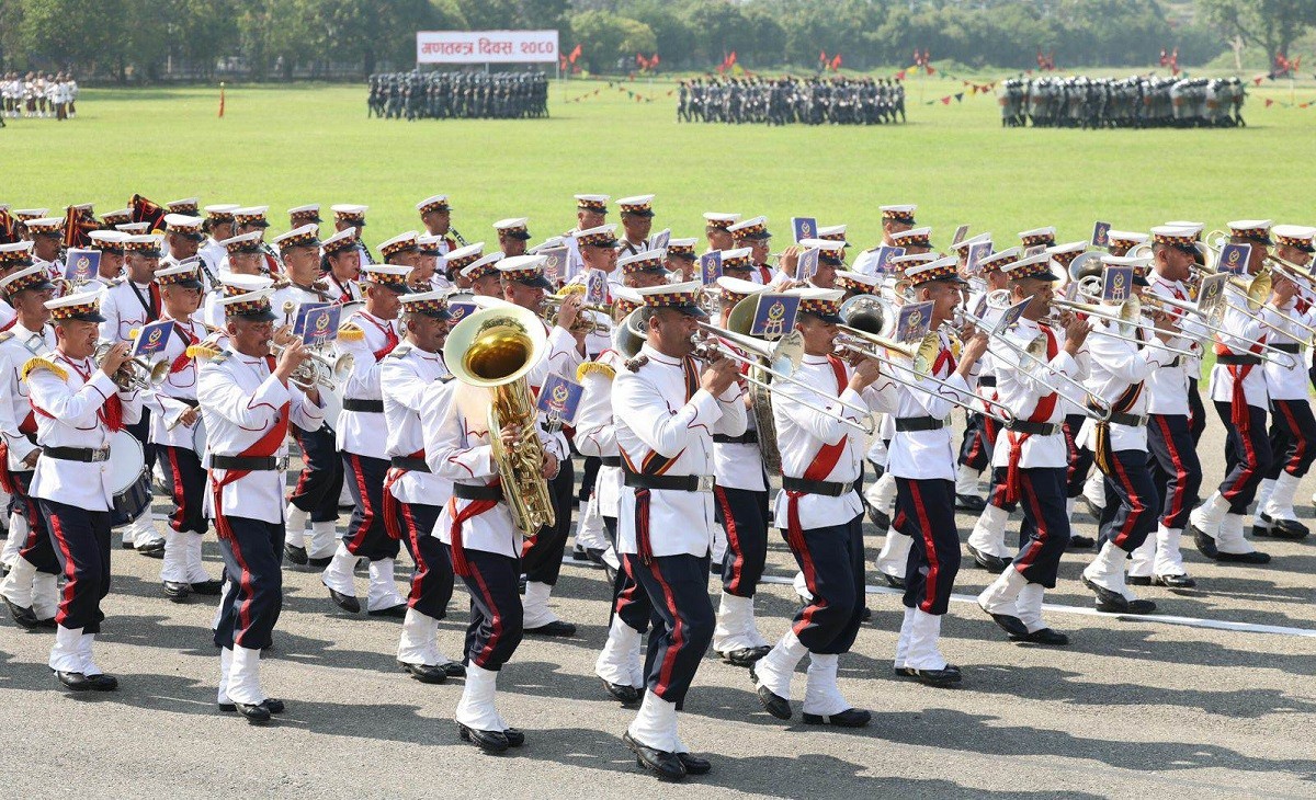 गणतन्त्र दिवसमा सैनिक मञ्चमा विशेष समारोह (फोटो फिचर)