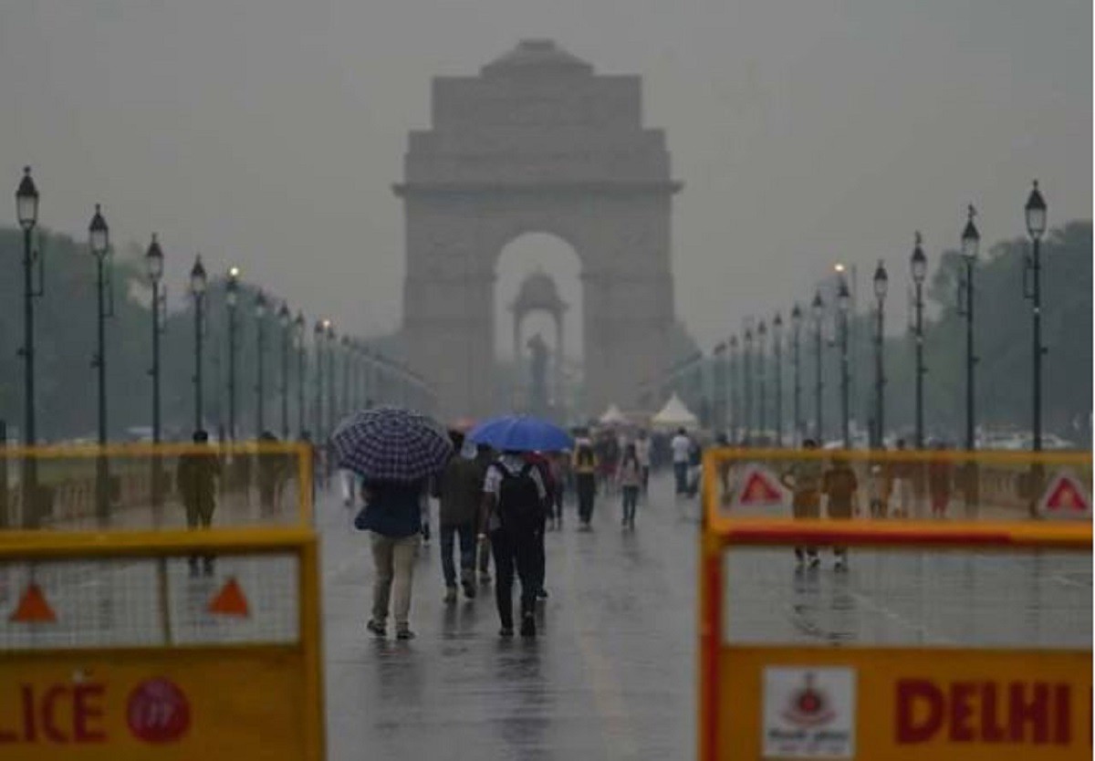 नयाँ दिल्लीमा आज आँधीसहितको वर्षा हुने, 'एलाे अलर्ट' जारी