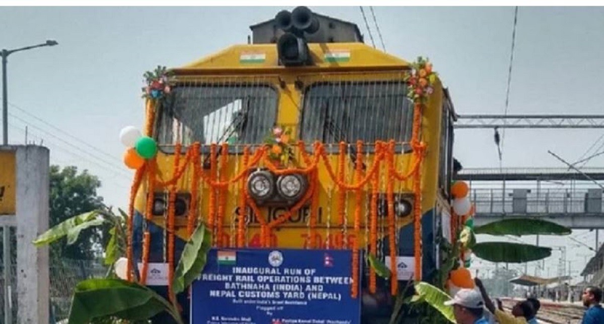 विराटनगरको ‘कस्टम यार्ड’मा आज पहिलो कार्गो रेल आउँदै