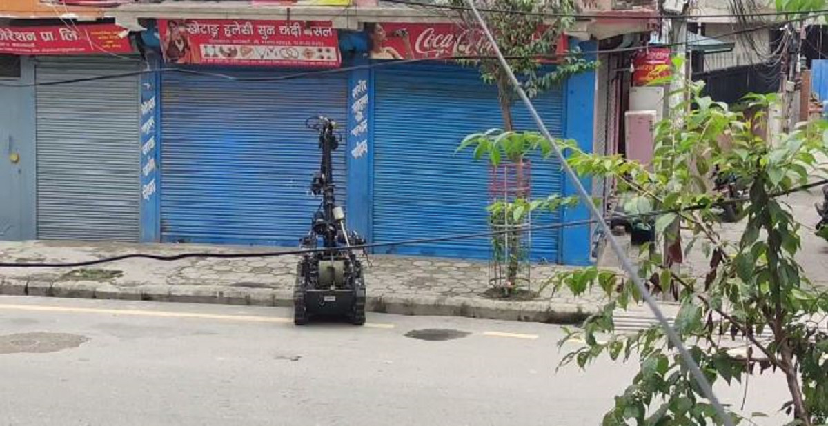 सिनामंगलमा भेटिएको शंकास्पद बस्तु बम नभएको पुष्टि, एकजना पक्राउ