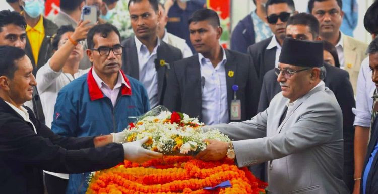 च्यासल पुगेर प्रधानमन्त्रीसहित शीर्षनेताले दिए सुवास नेम्वाङलाई श्रद्धाञ्जली
