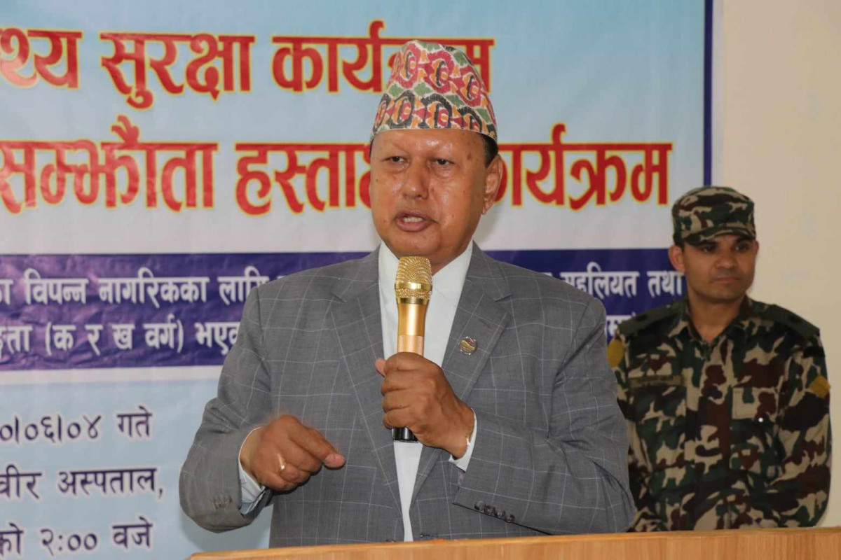 स्वास्थ्य मन्त्री बस्नेतद्वारा बाग्मती प्रदेश स्वास्थ्य मन्त्रालयका कामको प्रशंसा 