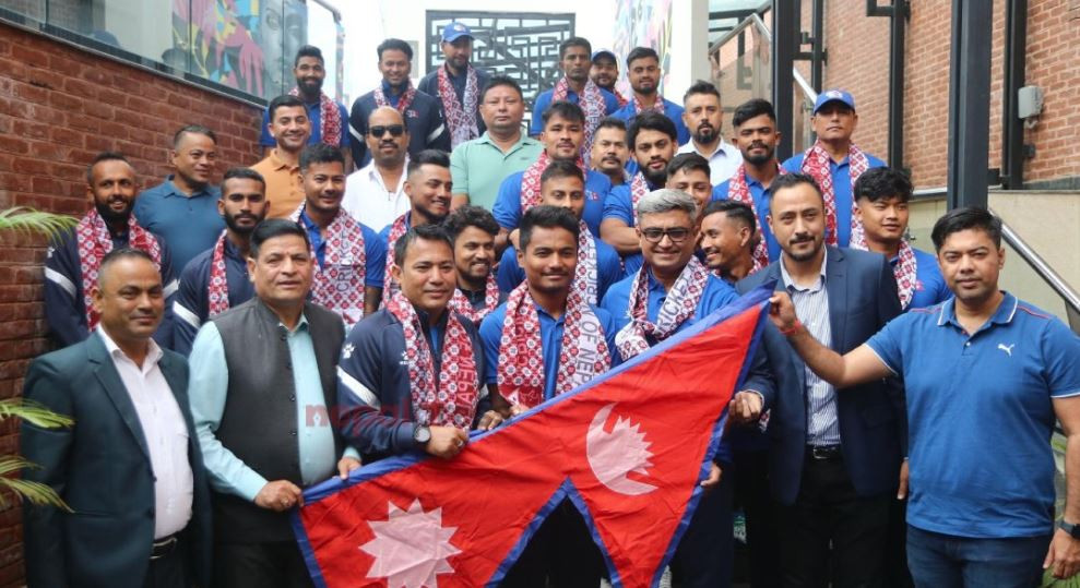  एसियन गेम्समा सहभागी हुने नेपाली क्रिकेट टोलीको बिदाइ