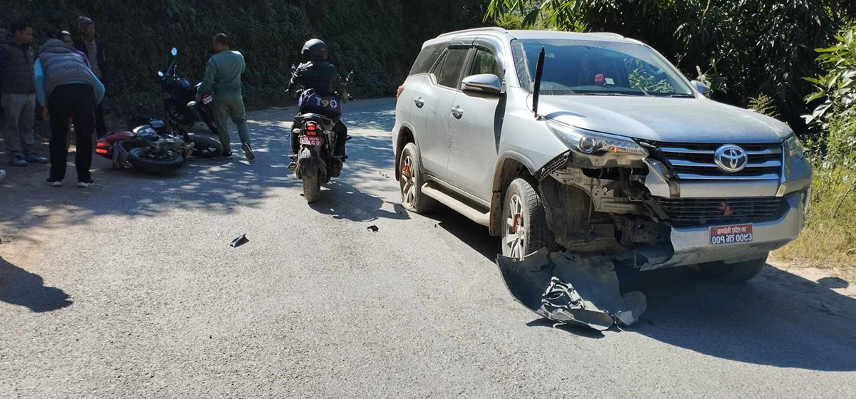 कर्णाली प्रदेश सभामुख र उपसभामुख सवार गाडी दुर्घटना