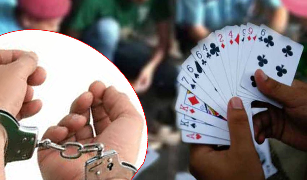जुवा खेलेको आरोपमा १० जना पक्राउ