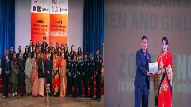 जोन्टा क्लब काठमाडौंले गर्यो महिला हिंसा विरुद्ध विद्यार्थीहरुलाई सचेतना कार्यक्रम