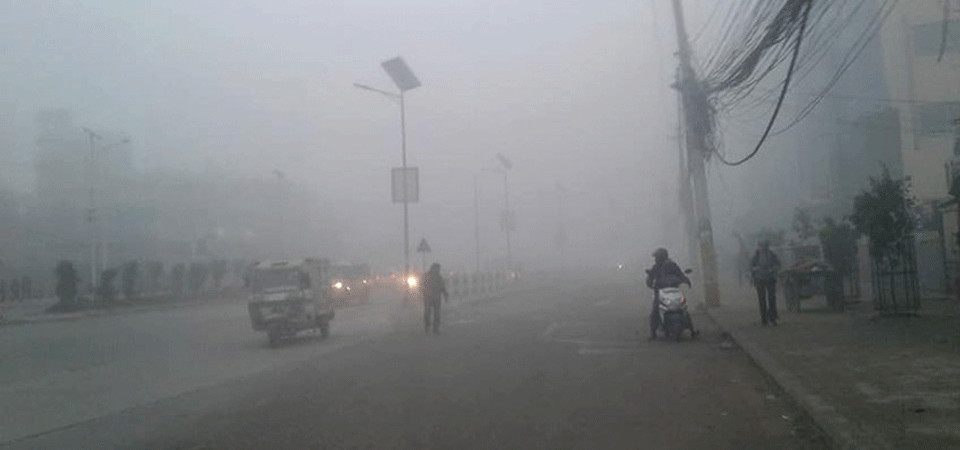 आजको मौसमः पाँच प्रदेशमा हल्का बर्षा हुने, तराइमा हुस्सु र कुहिराे लाग्ने