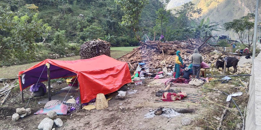 भुकम्प पीडितलाई बाडन लगिएको ४६ पिस ज्याकेट हरायो