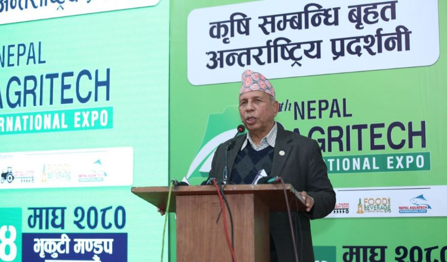 कृषि उत्पादनलाई अझ बढाउने गरी सरकारले काम गरिरहेको छ : मन्त्री भुसाल