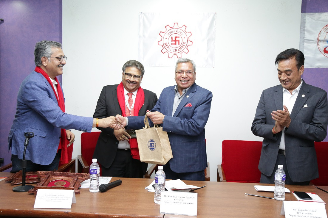  इण्डियन चेम्बर अफ कमर्स र नेपालबीच आर्थिक सहकार्यको सम्झौता