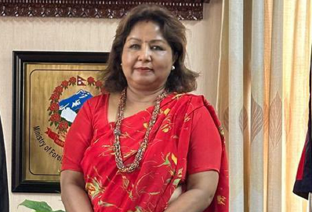 क्यानडियन समकक्षीसँग भेटवार्ता गर्दै परराष्ट्रमन्त्री राणा