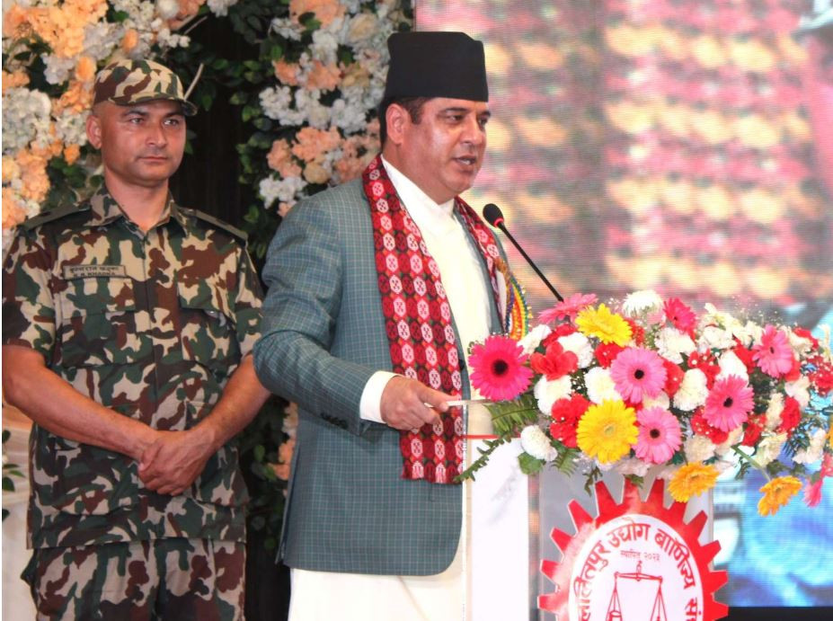  सरकार र निजी क्षेत्र मिलेर अघि बढ्छ : उद्योगमन्त्री भण्डारी