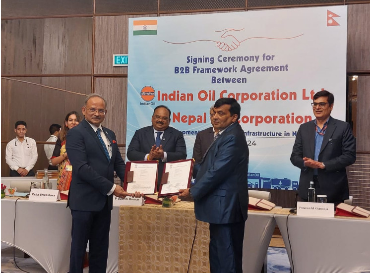 नेपाल र भारतबीच पेट्रोलियम पाइपलाइन निर्माणसम्बन्धी द्विपक्षीय सम्झौता