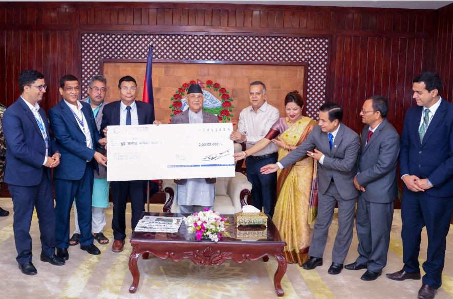 प्रधानमन्त्री उद्धार कोषमा नेपाल बैँकद्वारा दुई करोड सहयोग 