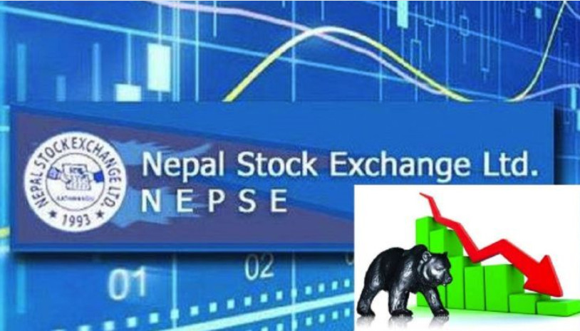 नेप्सेमा १४ अंकको गिरावट, करिब ८ अर्बको कारोबार