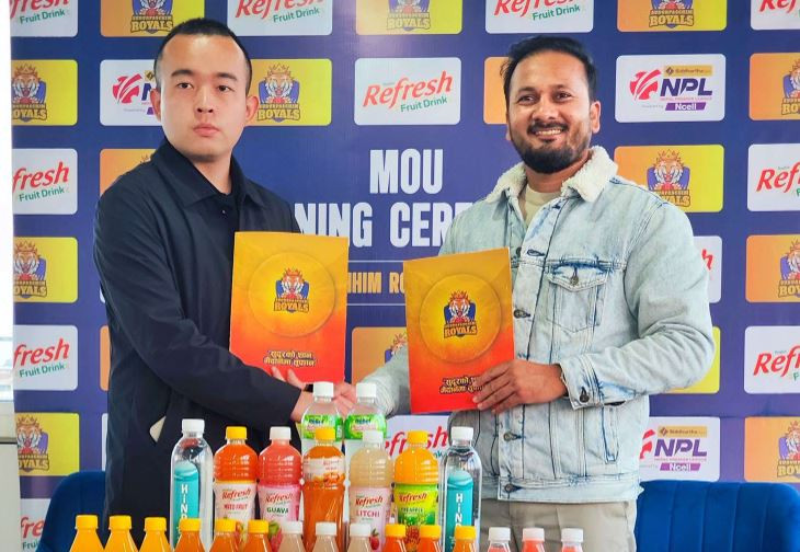  रिफ्रेस जुस र सुदूरपश्चिम रोयल्सबीच प्रायोजन सम्झौता