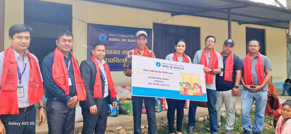 नेपाल एसबिआई बैंक लि. द्धारा चेपाङ समुदाय हेटौंडा, मकवानपुरमा सामाजिक उत्तरदायित्व कार्यक्रम