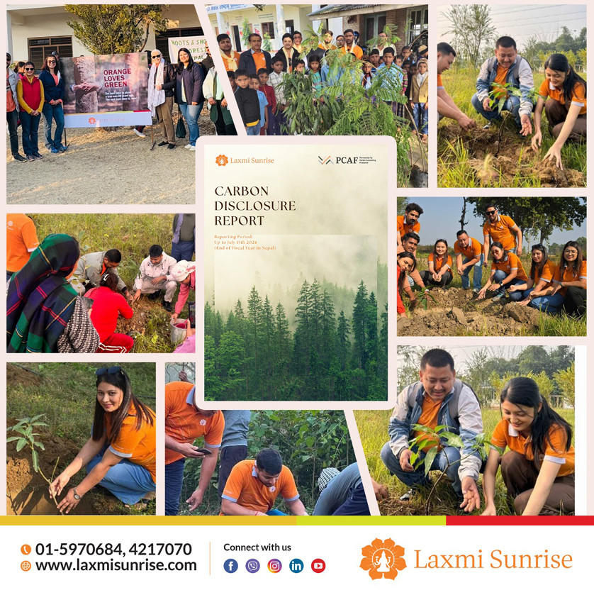 लक्ष्मी सनराइजको कार्बन उत्सर्जन रिपोर्ट सार्वजनिक, १०००० विरुवा वृक्षारोपण गरीँदै