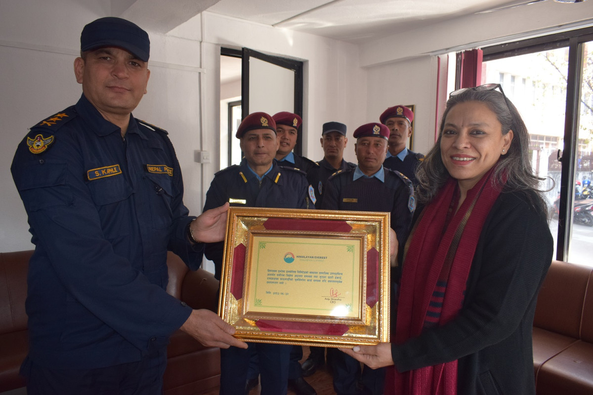 हिमालयन एभरेष्ट इन्स्योरेन्स लिमिटेडद्वारा क्षतिग्रस्त प्रहरी ईकाईको पुनर्निर्माण सम्पन्न