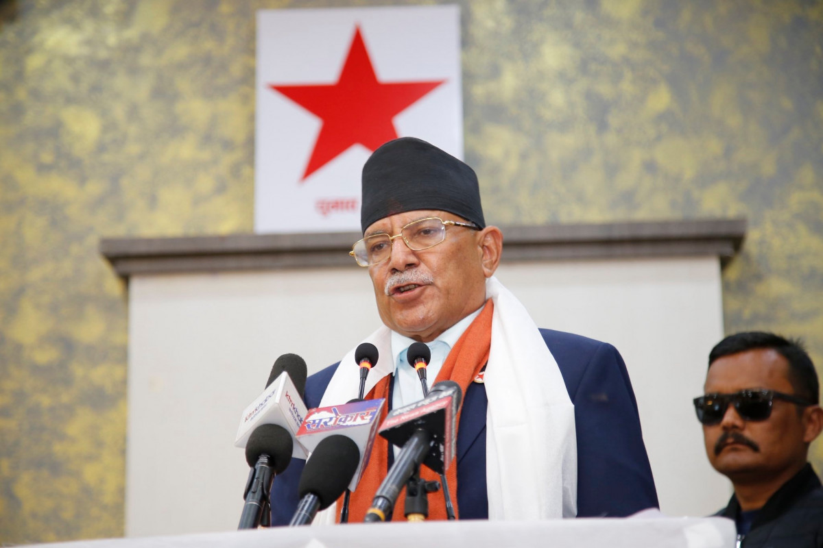 नेकपा संसदीय दलको नेतामा प्रचण्ड सर्वसम्मत चयन