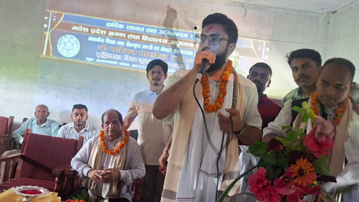 विद्यार्थीका सुझावका आधारमा पाठ्यक्रम परिमार्जन गर्ने शिक्षामन्त्री पोखरेलको भनाई
