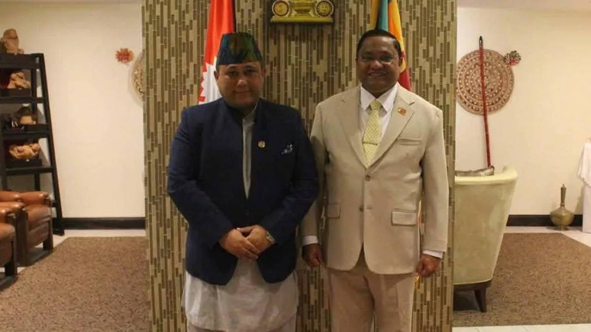 परराष्ट्रमन्त्री खनाल र श्रीलंकाका विदेशमन्त्री हेराथबीच भेटवार्ता