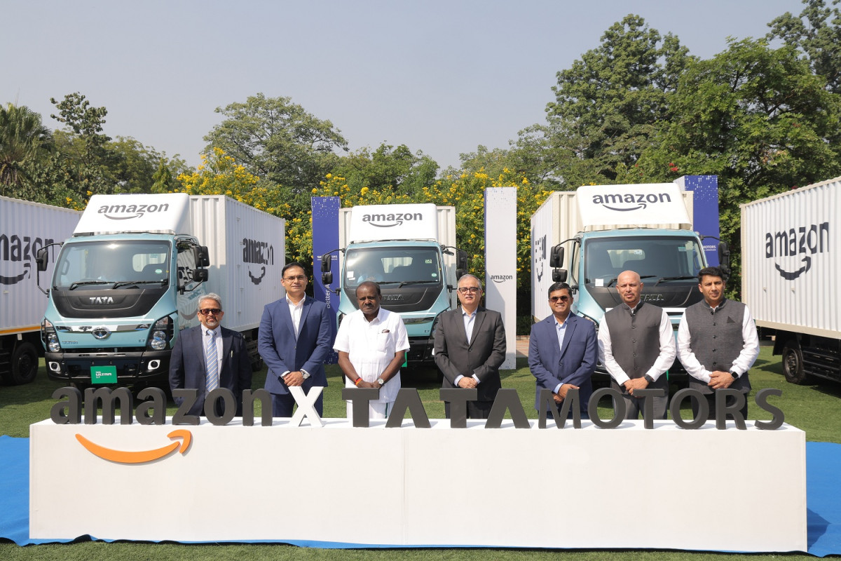 Amazon Collaborates with Tata Motors to Deploy 3,000 Electric Trucks in Its Transportation Network in India